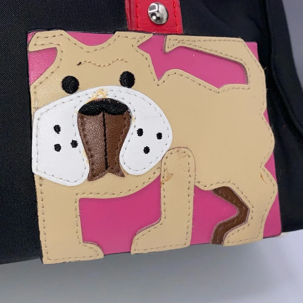 **AS IS** Michael Simon New York Designer Dog Purse Tote Bag Nylon Vintage AA13